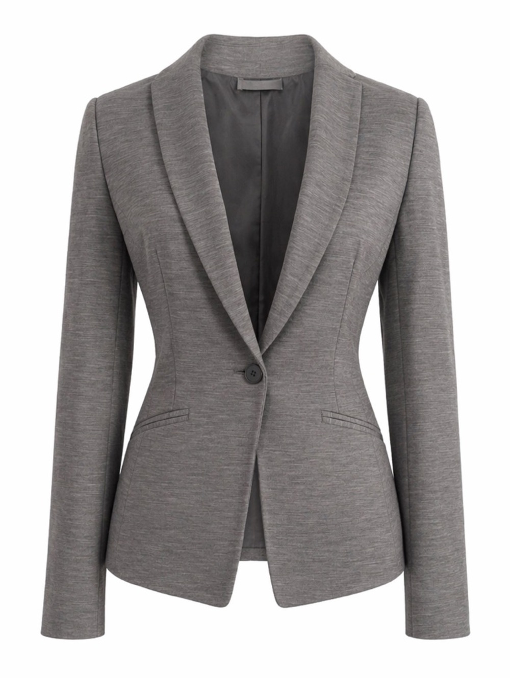 H&M Tailored Jersey Blazer Grey Sz 2